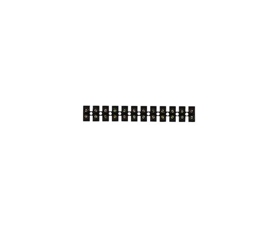 578491 - EKF колодка винтовая (ЗВИ) 12 пар 14мм 20А полистирол черная (уп.10шт.) (4)