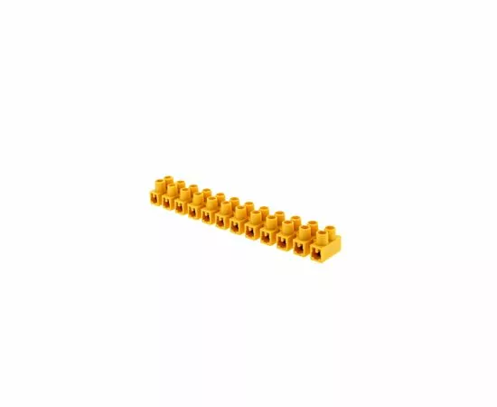 578474 - EKF колодка винтовая (ЗВИ) 12 пар 12мм 16А полистирол желтая (уп.10шт.) (2)