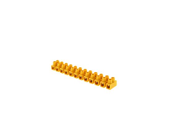 578478 - EKF колодка винтовая (ЗВИ) 12 пар 35мм 80А полистирол желтая (уп.10шт.) (2)