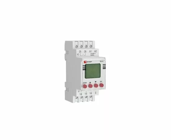 653445 - EKF PROxima Таймер электронный многофункц. на DIN-рейку, AC/DC 24...264V, 24 ячейки памяти ТМ-24 (2)