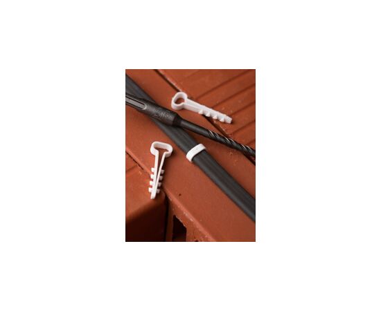 652213 - EKF Дюбель-хомут (6х12 мм) для плоского кабеля белый (10 шт.) plc-cd-6x12w-r (7)