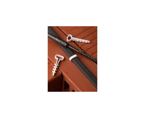 652209 - EKF Дюбель-хомут (6х14 мм) для плоского кабеля белый (100 шт.) plc-cd1-6x14w (7)