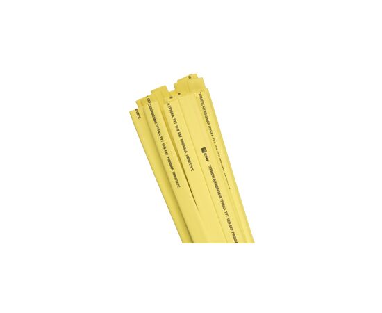 653702 - EKF термоусадка трубка ТУТ 10/5 желтая в отрезках по 1м (уп.50м, цена за 1м) tut-10-y-1m (2)