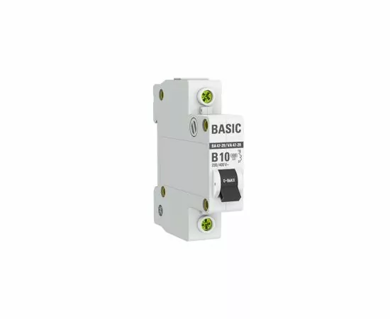 676344 - EKF Basic автоматический выключатель 1P 10А (B) 4,5кА ВА 47-29 mcb4729-1-10-B (2)