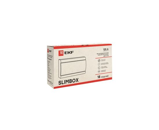 679241 - EKF PROxima SlimBox бокс (корпус) пластик ЩРН-П-18 модулей навесной IP41 sb-n-18 (5)