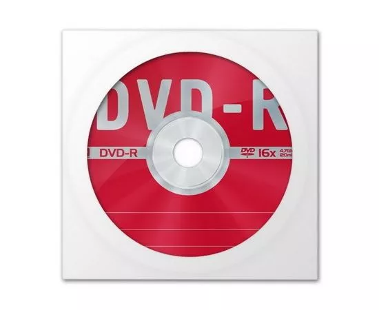 185695 - DVD-R Data Standard 16x, 4.7Gb в бумажном конверте с окном (1)