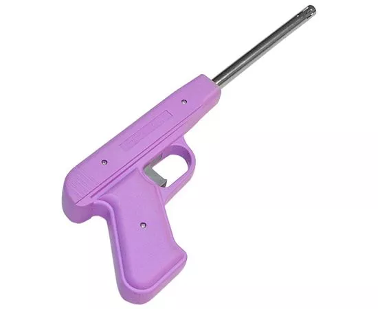 214467 - Пьезозажигалка ENERGY JZDD-17-BRD, пистолет, фиолетовая 157428 (1)