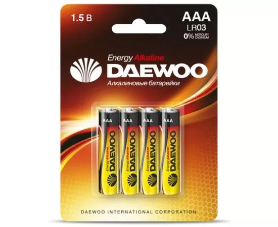 214534 - Элемент питания Daewoo Energy LR03/286 BL4 (1)