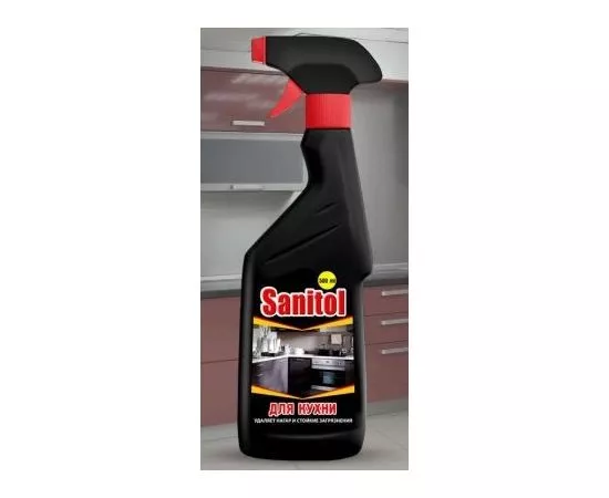 216451 - Средство для чистки кухни 500мл SANITOL, распылитель, ЧС-25/ЧС-25F(АН3!) (1)