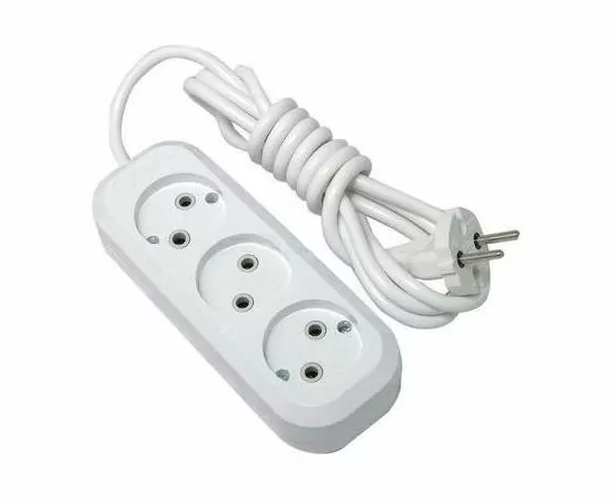 240007 - Сет. удлинитель Makel ПВС 2х0.75 3роз.  3м 10А MGP123 (1)