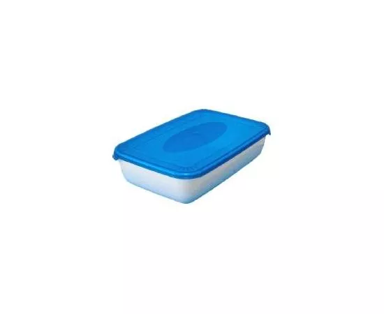 240167 - Емкость д/СВЧ и хранения продуктов Polar microwave 3л, прямоуг, голубой/прозрач PT9673 Plast team (1)