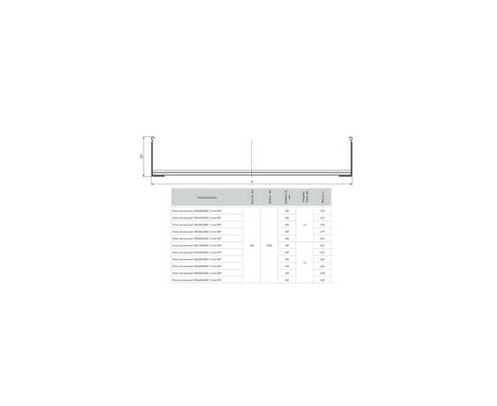 721161 - EKF Лоток лестничный 100х300х3000-1,5мм (длина 3м, цена за м) LT100300-1,5 (3)