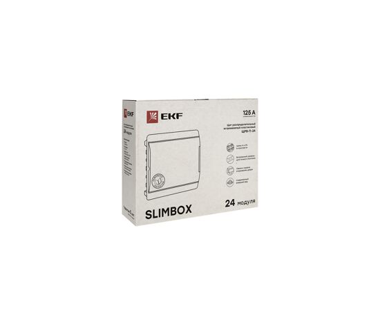 728166 - EKF PROxima SlimBox бокс (корпус) пластик ЩРВ-П-24 модулей встраиваемый IP41 sb-v-24 (4)