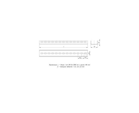 726709 - EKF Профиль П-образный 56х40х2000мм-2,5мм pp2000 (3)