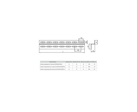 729204 - EKF Профиль перфор. Z-образный К238 30х40х2000мм ppz3040-2-2 (3)