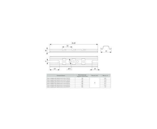 729320 - EKF Омега-профиль для проволочного лотка 400 ompp400 (3)