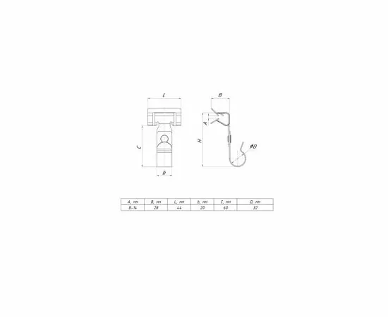 729160 - EKF Балочный зажим 8-14мм под трубу 25мм BZ8-14-T25 (3)