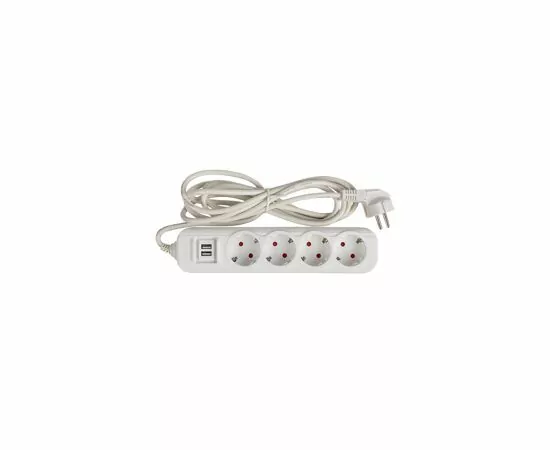 776776 - EKF сет. удл. ПВС 3х1 4 роз.  3 м 16А/3,5кВт 2 USB 2,1А земля Эксперт UBA16-2USB-4-03i (5)