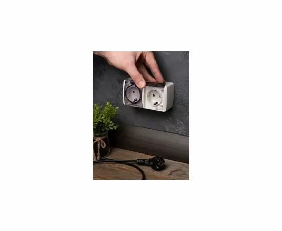 770239 - EKF Владивосток роз. 2 мест. 16А (земля, прозрачная крышка) IP54 EQR16-129-30-54-T (10)