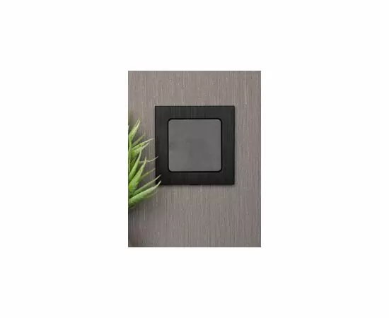 769052 - EKF Стокгольм рамка 1 мест. металл. черная  EZM-G-302-10 (10)