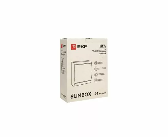 807653 - EKF SlimBox бокс (корпус) пластик ЩРН-П-24 мод. навесной белая дверца IP41 sb-n-24w (4)