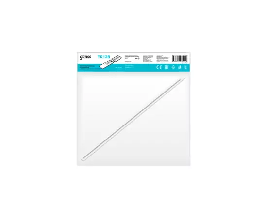 790180 - Gauss шинопровод встраив. 1-фазный 2м белый (с адаптером питания и заглушкой) TR128 (2)