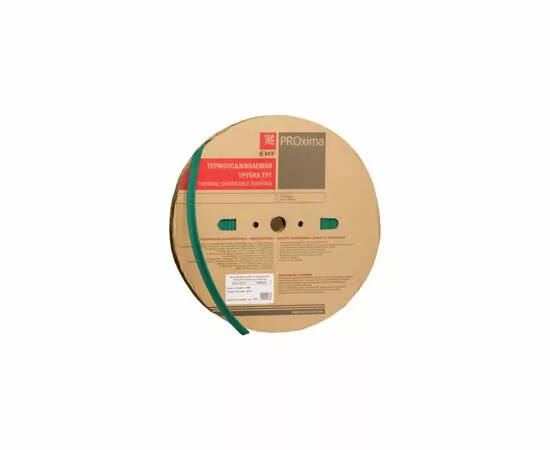 424544 - EKF термоусадка трубка ТУТ 16/8 зелёная (рулон 100м, цена за 1м) tut-16-j (2)