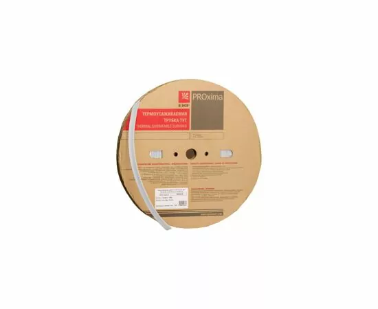 460263 - EKF термоусадка трубка ТУТ 40/20 белая (рулон 50м, цена за 1м) tut-40-w (2)