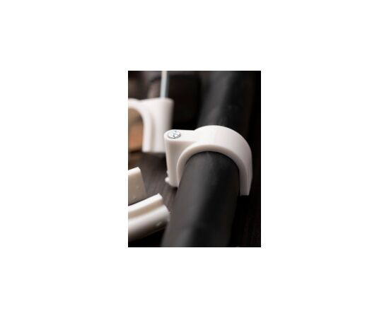 424524 - EKF скоба круглая пластиковая 20 мм (уп. 50 шт., цена за уп.) для крепления кабеля plcn-sr-20 (10)