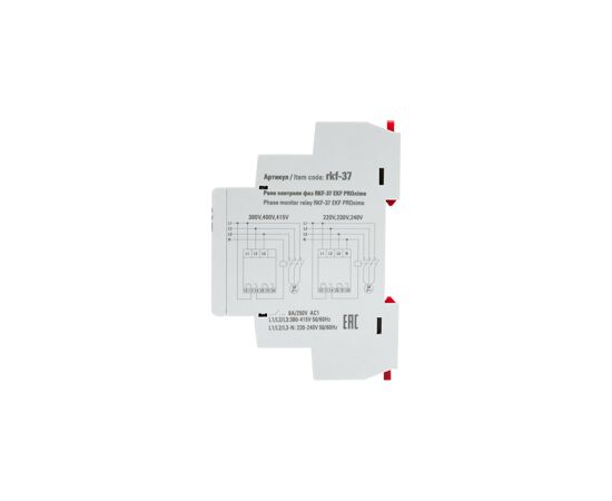 651787 - EKF PROxima Реле контроля фаз 3х400V/230V на DIN-рейку, 1NO+1NC, многофункц. rkf-37 (8)