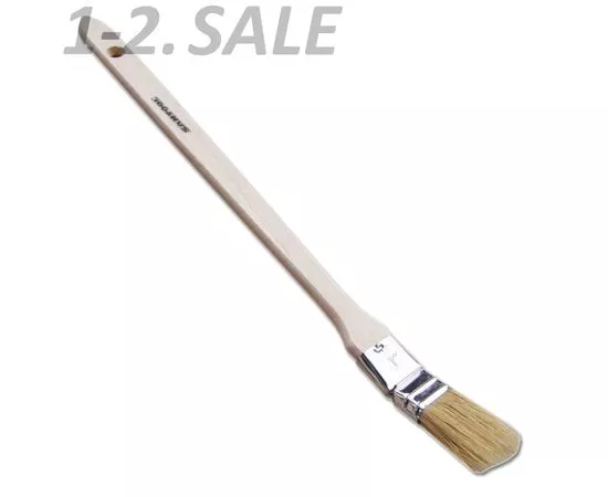 603980 - SANTOOL Кисть радиаторная 1 деревянная ручка, арт.10140-012-010 (1)