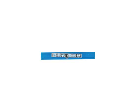 731475 - EKF Шина N Ноль (нул.) N 6x9мм 6 отв. цинк синий изолятор на DIN-рейку (4)