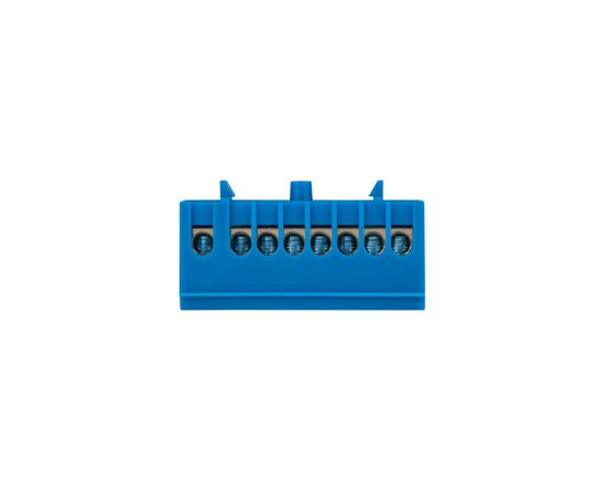 676502 - EKF Шина N Ноль (нул.) N 6х9мм 8 отверстий латунь синий изолированный корпус на DIN-рейку PROxima (3)