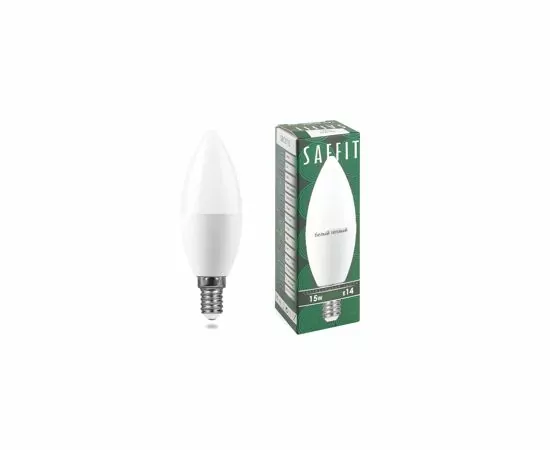 812788 - Saffit лампа свеча C37 E14 15W(1275lm) 2700K 2K матовая 121x37 SBC3715 55203 (2)