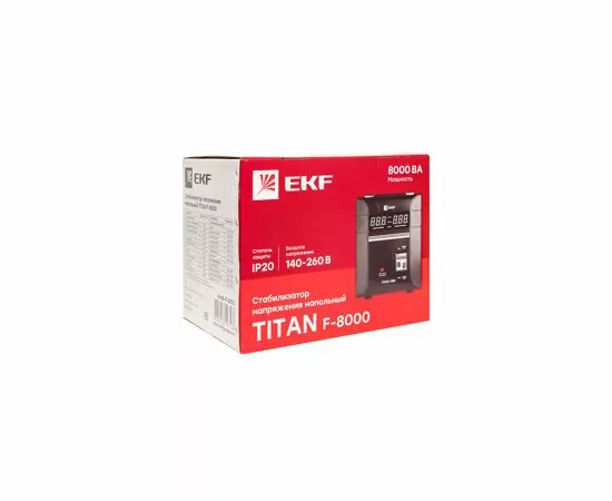 660624 - EKF PROxima TITAN стабилизатор напр. напольный 8000ВА/4800Вт каб.подкл., байпас stab-f-8000 (4)