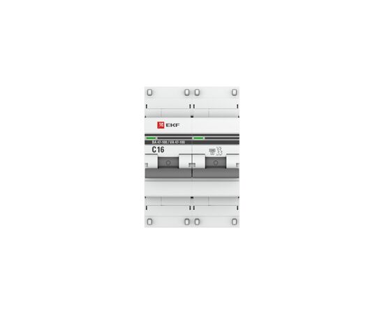 577369 - EKF Автоматический выключатель ВА47-100, 2P 16А (C) 10kA EKF PROxima (3)