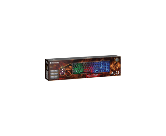 815702 - Игровой набор Aura MKP-117 RU,Light,мышь+клавиатура+ковер, 52117 (2)