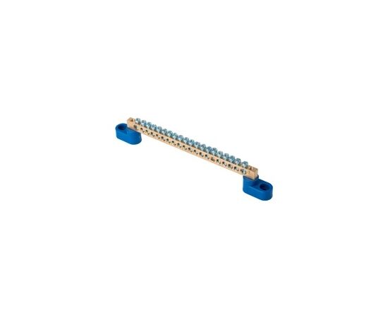 731490 - EKF Шина N Ноль (нул.) N 6x9мм 20 отв. латунь 2 синих угловых изолятора розн. стикер (1)