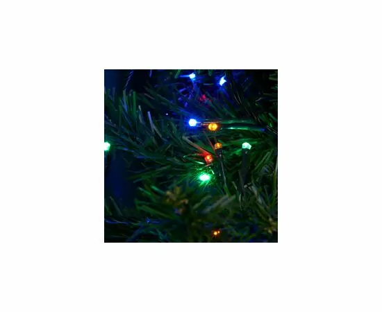 833919 - Feron Гирлянда-нить 500LED мульти 10м., 30w 230V зелен.шнур 2м (с контролером) IP20  CL09 48179 (6)