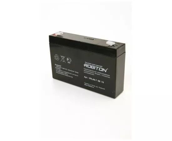 526953 - Аккумулятор 6V 7Ah Robiton VRLA6-7, 151х34х94мм, 09810 (1)