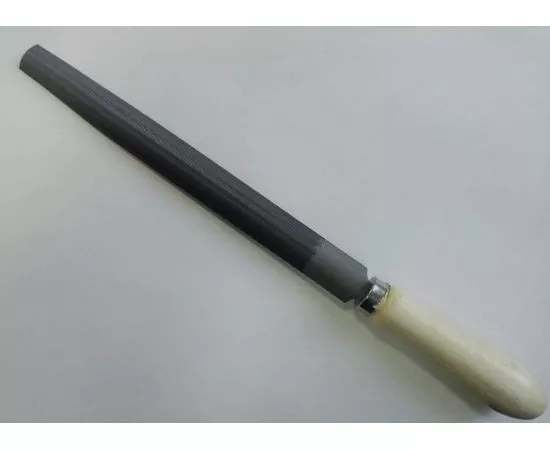 729595 - 3-ON Напильник с деревянной ручкой №2, п/круглый, 150 мм, 04-06-150 (1)