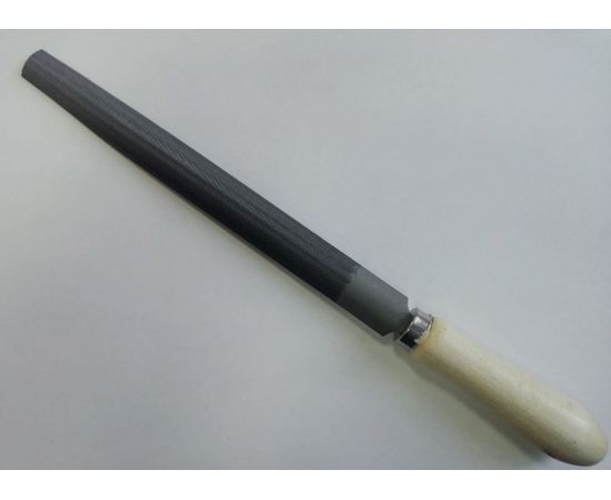 729597 - 3-ON Напильник с деревянной ручкой №2, п/круглый, 250 мм, 04-06-250 (1)