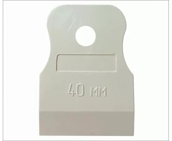 729698 - 3-ON Шпатель резиновый, 40 мм, белый, эконом,(цена за шт.) 02-04-304 (1)