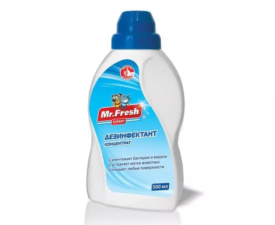 735172 - Дезинфектант Mr.Fresh 500мл (уничтож. бактерии/вирусы, устраняет метки животных) концетрат F113 (1)