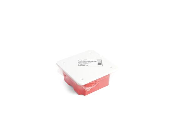 836205 - Stekker Коробка монтажная для сплош. стен с крышкой IP20 красный 92x92x45 EBX30-01-1-20-92 49004 (6)