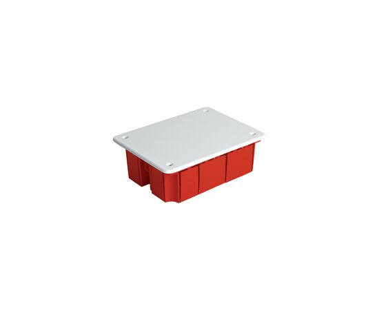 836203 - Stekker Коробка монтажная для сплош. стен с крышкой IP20 красный 120x92x45 EBX30-01-1-20-120 49005 (2)