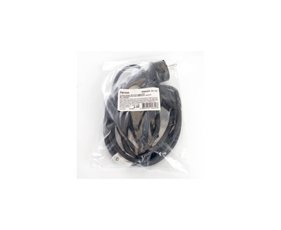 836202 - Feron Сетевой шнур для гирлянд 3м, 2x0,5мм2, IP44, черный, DM403 48190 (3)