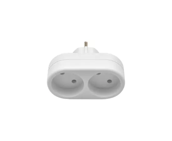 841217 - Defender разветвитель (тройник) TA-02 2 розетки 10А (линейный, белый) 99106 (6)
