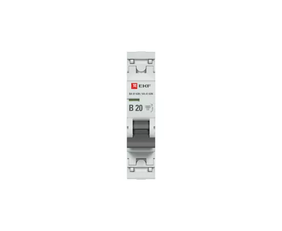 841281 - EKF автоматический выкл. ВА 47-63N 1P 20А (B) 6кА PROxima M636120B (2)