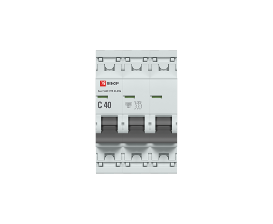 841388 - EKF автоматический выкл. ВА 47-63N 3P 40А (C) 6кА PROxima M636340C (2)